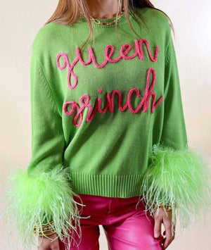 Queen Grinch Sweater for Abby