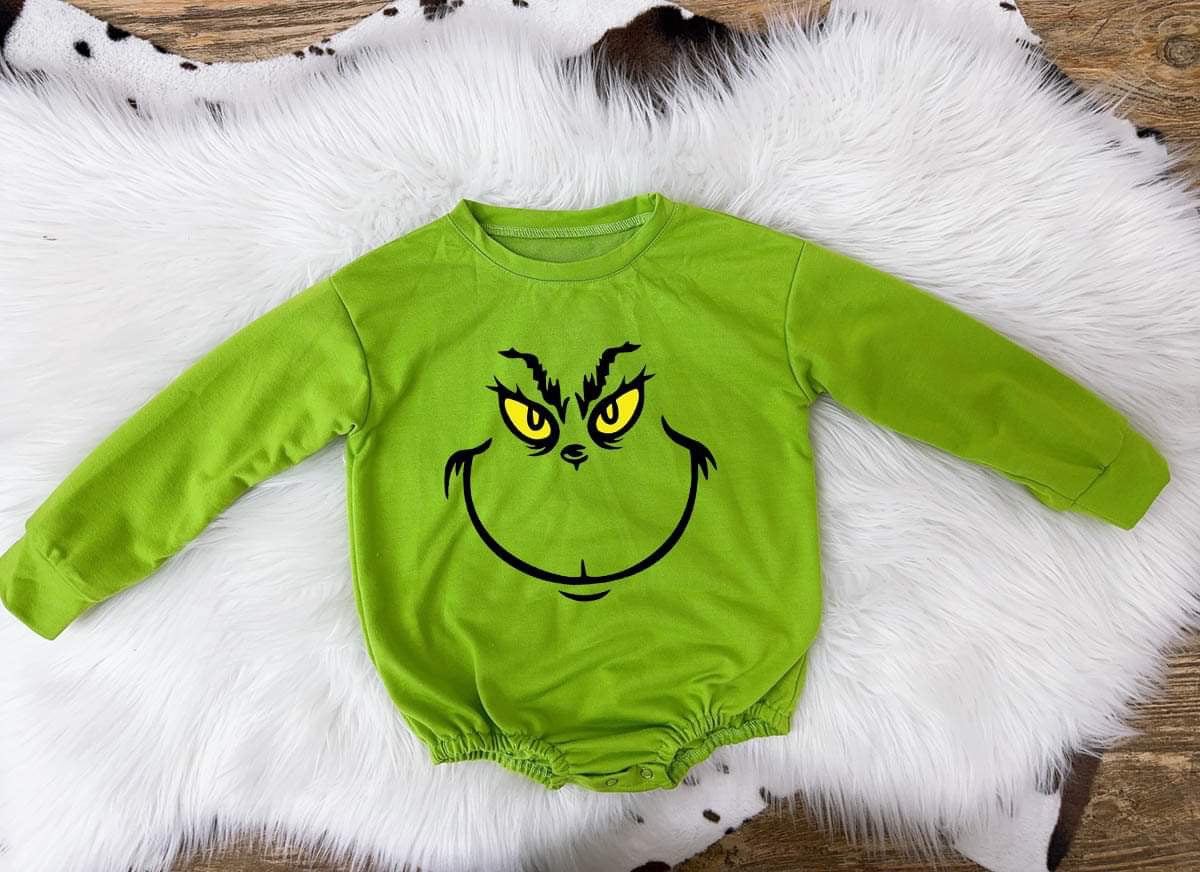 Grinch Romper for Chelsea