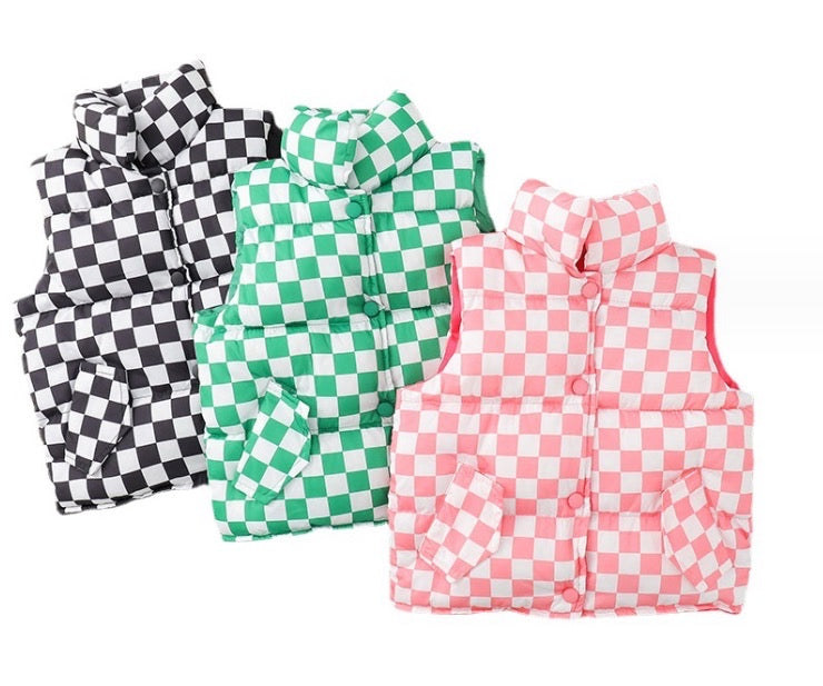 Checkered Vest for Madison