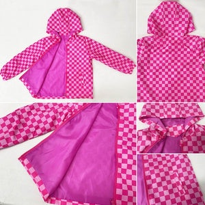 Pink checkered Jacket for Kayla