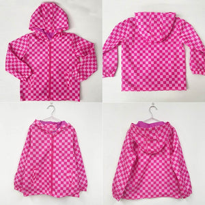 Pink checkered Jacket for Kayla