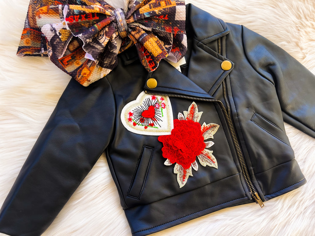 Heart of Gold 0/3m Faux Leather Jacket