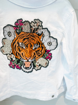 Tiger White Wash Levi Denim Jacket
